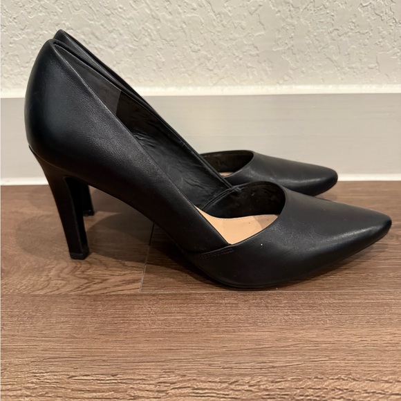 Franco Sarto Black 3.5 inch Heels Elegant Design Size 9 - Picture 4 of 10